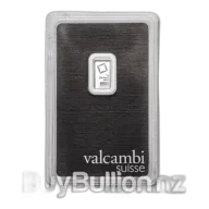 1 gram 99.95% Platinum Valcambi Suisse Bar
