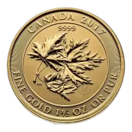 RCM Gold Mega Leaf Coin, 1.5 oz - 2017
