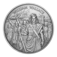 SilverTowne Legendary Warriors William Wallace Silver Round - 1oz