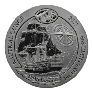 2025 HMS Victory Nautical Rwanda 1oz Silver Bullion Coin