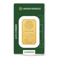 1 Oz Argor-Heraeus Gold Minted Bar (Origin Traced)