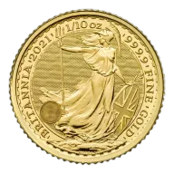 2021 Queen Elizabeth II 1/10 Oz Bullion Britannia