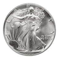 2002 Silver American Eagle - BU