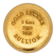 5g Goldsecure Cast Gold Button 999.9