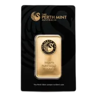 1 oz Perth Mint Gold Minted Bar 999.9