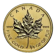 Canadian Gold Maple Leaf 1/4 oz (Varied Year)