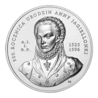 500. anniversary of the birth of Anna Jagiellonka 50 zl Silver 2023 High Relief
