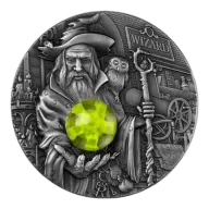 Cameroon: Wizard 2 oz Silver 2023 High Relief Antiqued Coin