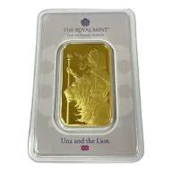 Best Price 1oz Gold Bar - Una and the Lion