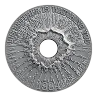 Cameroon Big Brother Is Watching You 2 oz Silver 2023 High Relief Antique Finish