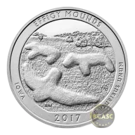 2017 5 oz ATB Effigy Mounds National Monument Silver Coin