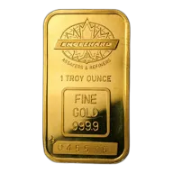 1 oz Gold Bar (Maple Design) - Engelhard