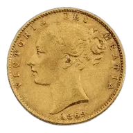 Sovereign Coin Queen Victoria Young Head Shield Back UK