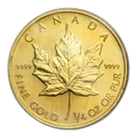 1998 Canada 1/4 oz Gold Maple Leaf BU