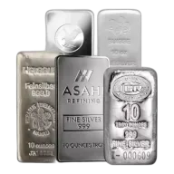 10 oz Silver Bar Various Mints
