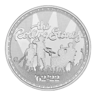 1 OUNCE SILVER ROYAL MINT ROLLING STONES 2022