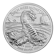 2026 UK Legendary Creatures - Loch Ness Monster 1 oz Silver Bullion Coin