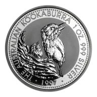 1997 Australia 1 oz Kookaburra BU Bullion
