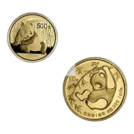 China Gold Panda 1 oz - BU - Mint Sealed - Random Date