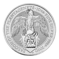 2020 Queen's Beasts Falcon of Plantagenets 10 Oz Silver Bullion Coin