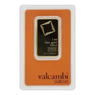 1 oz Valcambi Suisse Gold Bar (with Assay)