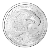5 oz Golden State Mint Silver Round Eagle Design .999 Fine