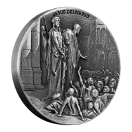 2021 Jesus Delivered to be Crucified by Pilate Biblical series 2oz Silver Coin