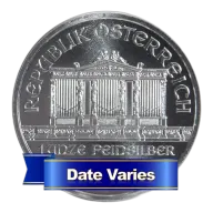1.50 Euro Silver Austrian Philharmonic 1 oz BU Random Year
