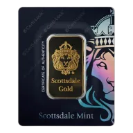 Scottsdale Mint Lion 1 Troy Ounce Gold Bar