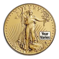 1/2 oz Gold Eagle - BU (Year Varies)
