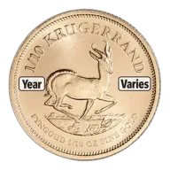1/10 Oz Gold South Africa Krugerrand - BU (Random Year)