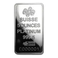 Platinum Bar 5 oz - PAMP Fortuna