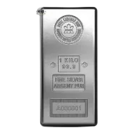 1 Kilo Royal Canadian Mint Silver Bar