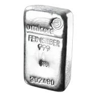 Umicore 500 Gram Silver Bar