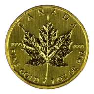 1oz Canadian Gold Maple .9999 Gem BU (Random Date)