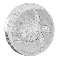 One Ounce 2022 Silver Hawksbill Turtle includes capsule