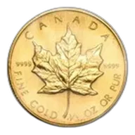 1987 Canada 1/2 oz Gold Maple Leaf BU