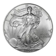 2000 $1 American Silver Eagle 1 oz Brilliant Uncirculated