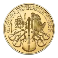 Austria 1/4 oz Gold Philharmonic BU (Year Varies)