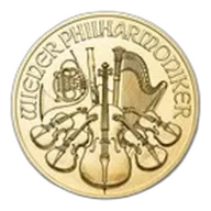 2022 Austria 1/2 oz Gold Philharmonic BU