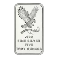 Silvertowne Mint USA Eagle 5oz Silver Bar