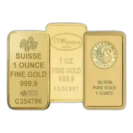 1 Oz Gold Bar .9999 (Random Brand)