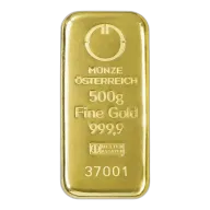 500g Austrian Mint Gold Bar