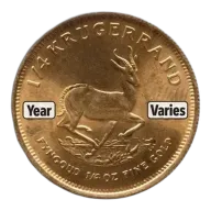 1/4 Oz Gold South Africa Krugerrand - BU (Random Year)