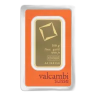 Valcambi Suisse 100 gram Gold Bar (In Assay)