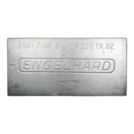 100 oz Silver Bar - Engelhard