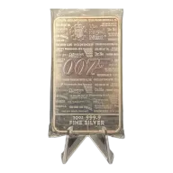 Buyback: 10oz .9999 Fine Silver Minted Bar - 007 No Time to Die The Royal Mint