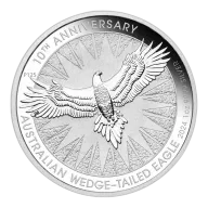 2024 $1 Australian Wedge-tailed Eagle 10th Anniversary 1oz Silver Bullion Round