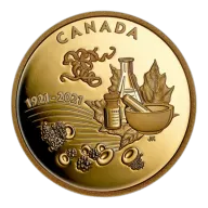 1 oz. Pure Gold Coin - 100th Anniversary of the Discovery of Insulin