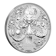 1 OUNCE SILVER AUSTRALIAN LUNAR YEAR OF THE DRAGON 2024